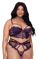 大きいサイズのブラ、パンティー Roma Costume LRBLI652Q