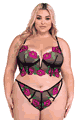 大きいサイズのブラ、パンティー Roma Costume LRBLI682Q