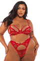 大きいサイズのブラ、パンティー Roma Costume LRBLI718Q