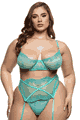 大きいサイズのブラ、パンティー Roma Costume LRBLI789Q