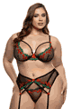 大きいサイズのブラ、パンティー Roma Costume LRBLI792Q