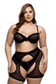 大きいサイズのブラ、パンティー Roma Costume LRBLI806Q