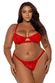 大きいサイズのブラ、パンティー Roma Costume LRBPBLI154Q